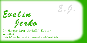 evelin jerko business card